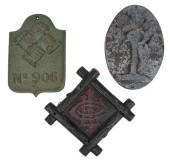 THREE CAST IRON FIRE MARKSAmer