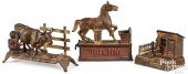 THREE CAST IRON MECHANICAL BAN