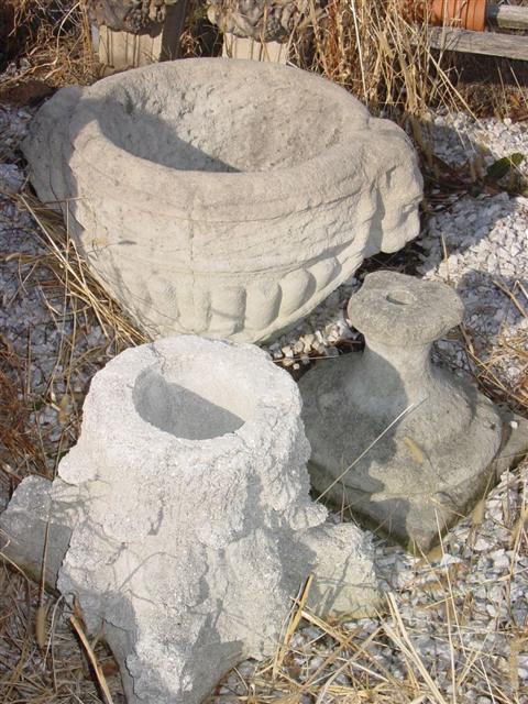 THREE CAST STONE ARCHITECTURAL