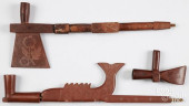 THREE CATLINITE NATIVE AMERICA