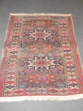 Three Caucasian rugs    circa