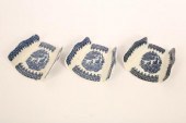 Three Caughley Fisherman patte