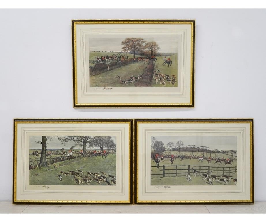 Three Cecil Aldin framed and matted