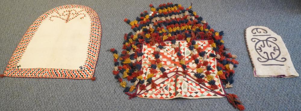THREE CENTRAL ASIAN APPLIQUE