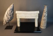 THREE CERAMIC DECORATIVE ARTIC