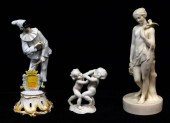 THREE CERAMIC FIGURINES, 20TH