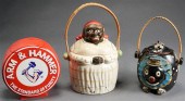 THREE CERAMIC JARSThree Cerami