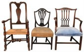 THREE CHAIRS, TO INCLUDE A HEP