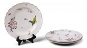 THREE CHELSEA PORCELAIN PLATES