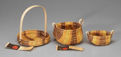 Three Cherokee baskets, Annie