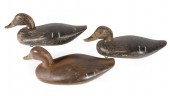 THREE CHESAPEAKE BAY CARVED DU