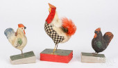 THREE CHICKEN SQUEAK TOYS, TAL