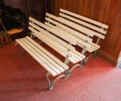 THREE CHILD-SIZE PARK BENCHEST