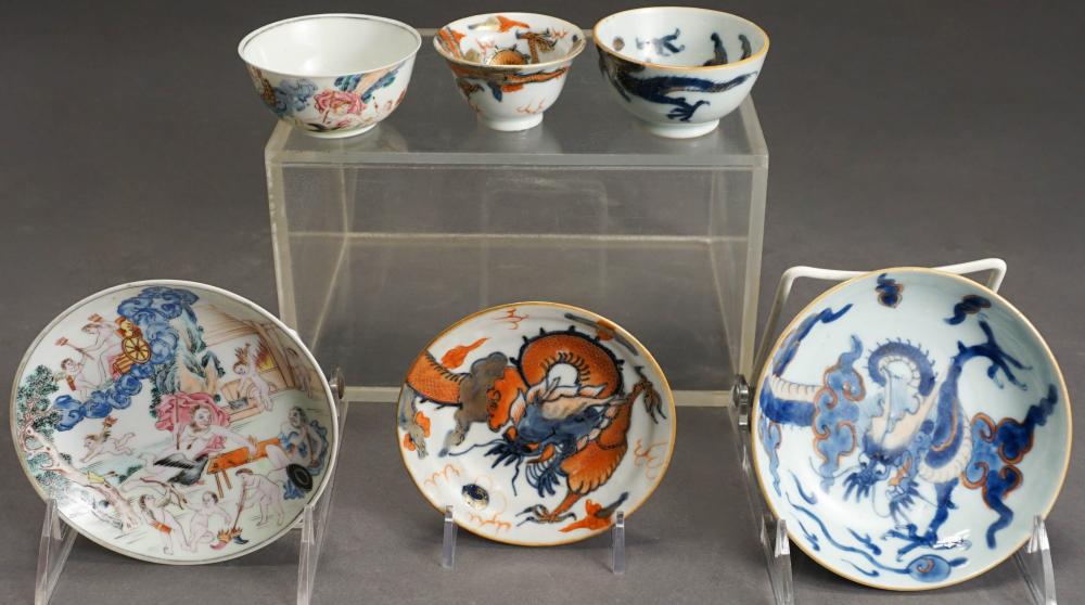 THREE CHINESE AND CHINESE EXPORT