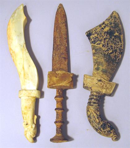 Three Chinese archaic type daggers