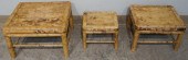 THREE CHINESE BAMBOO NESTING D