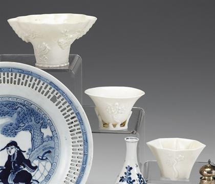 Three Chinese blanc de Chine