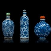 Three Chinese Blue and White P