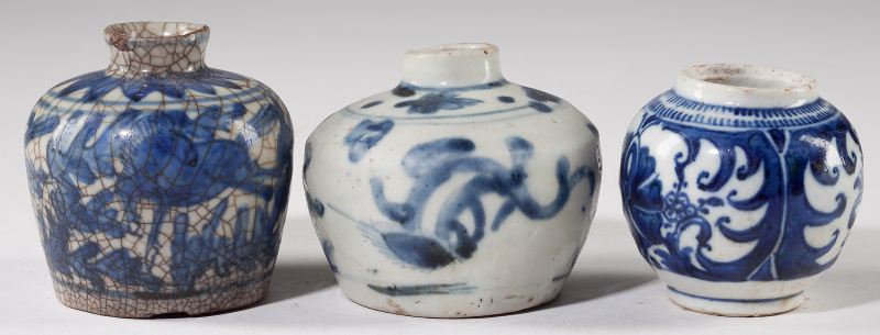 Three Chinese Blue & White