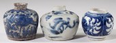 Three Chinese Blue & White Min