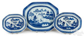THREE CHINESE CANTON PLATTERS<