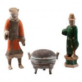 Three Chinese Ceramic Funerary