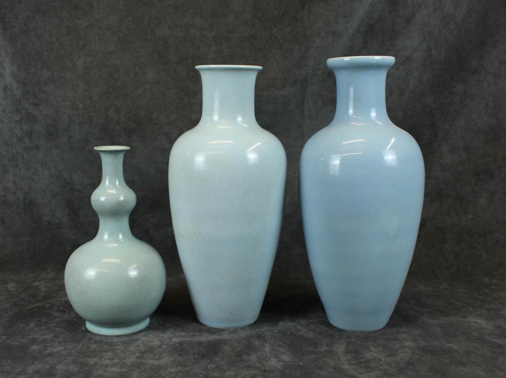 THREE CHINESE CLAIR-DE-LUNE