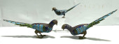 THREE CHINESE CLOISONNE ENAMEL