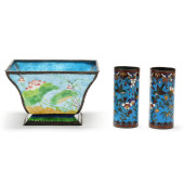 THREE CHINESE CLOISONNé ITEMS<