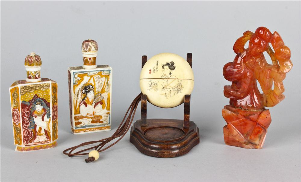 THREE CHINESE DECORATIONS LATE
