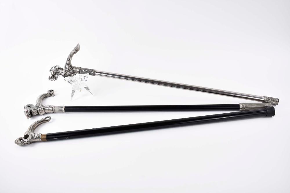 THREE CHINESE DRAGON SWORD