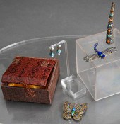 THREE CHINESE ENAMEL DECORATED
