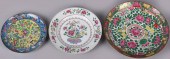 THREE CHINESE EXPORT FAMILLE R