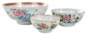 THREE CHINESE EXPORT FAMILLE R