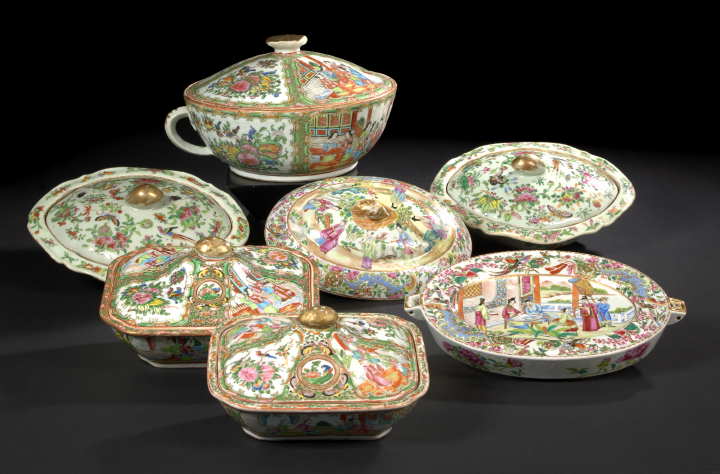 Three Chinese Export Porcelain