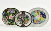 THREE CHINESE EXPORT PORCELAIN