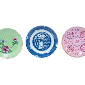 Three Chinese Export Porcelain
