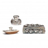 THREE CHINESE EXPORT SILVER DE