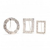 THREE CHINESE EXPORT SILVER FR