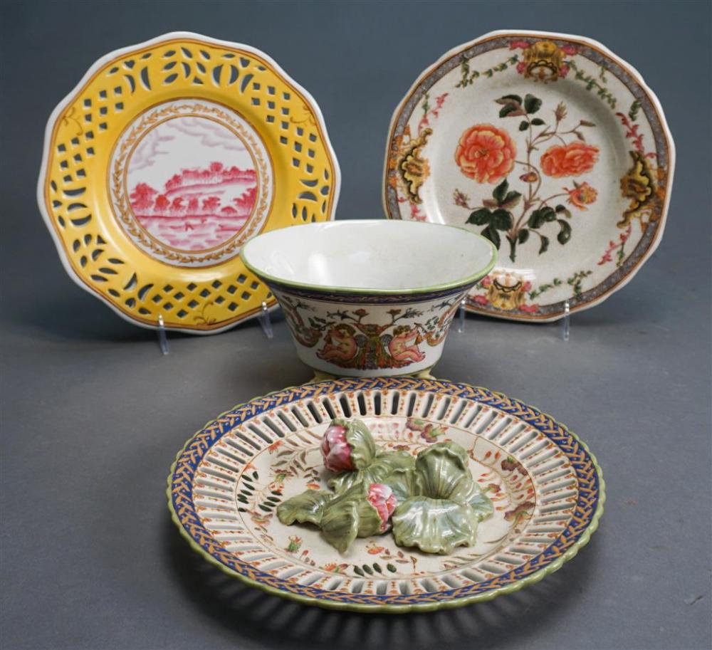 THREE CHINESE FAMILLE ROSE