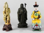 THREE CHINESE FIGURES OF MEN A