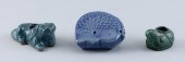 THREE CHINESE GLAZED PORCELAIN