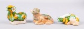THREE CHINESE GLAZED POTTERY Z