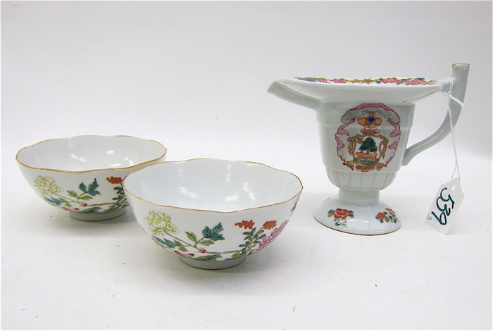 THREE CHINESE HAND ENAMELED