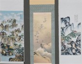 THREE CHINESE HANGING SCROLLS