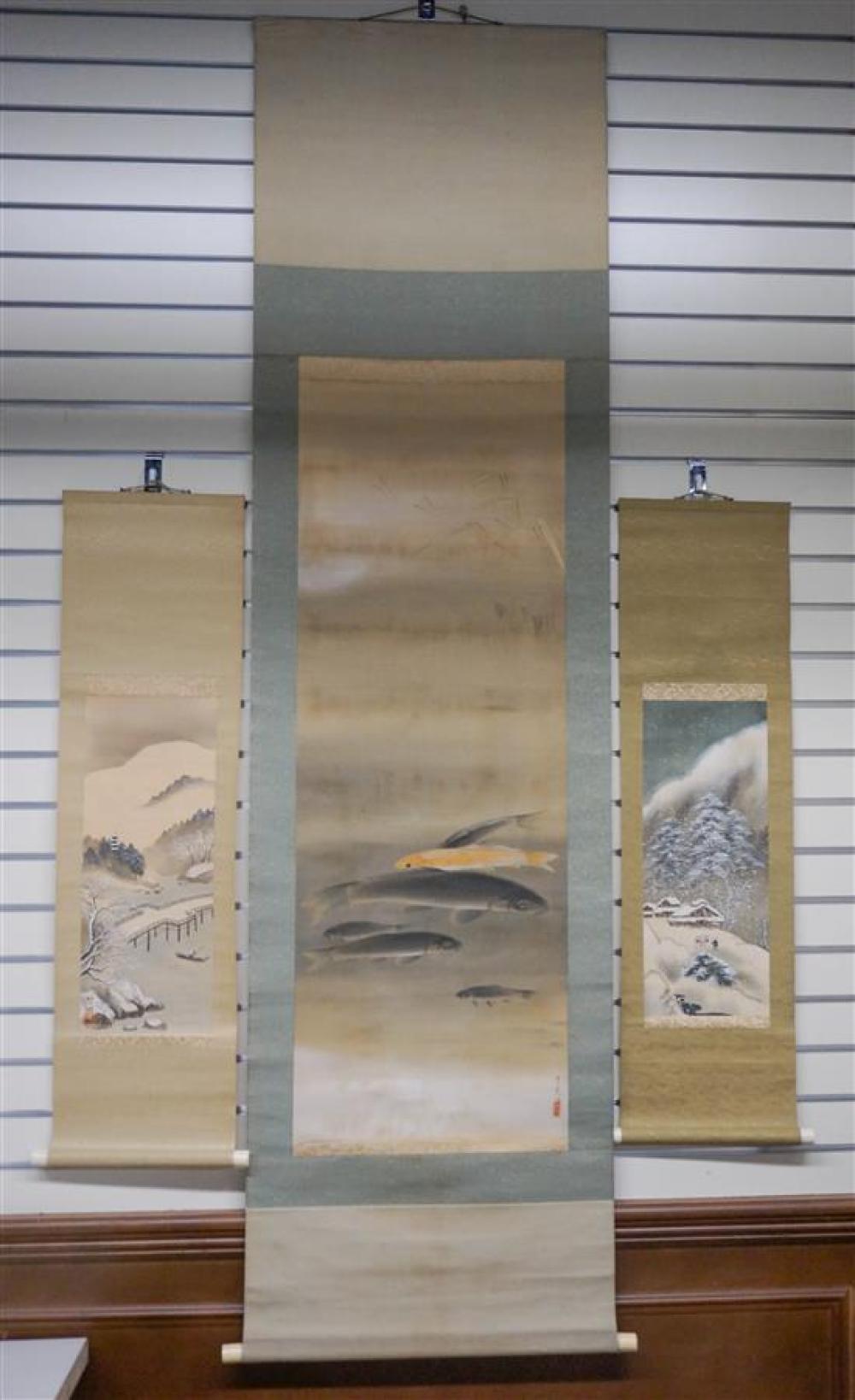THREE CHINESE HANGING