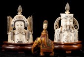 Three Chinese Ivory Snuff Bott