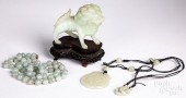 THREE CHINESE JADE ITEMSThree