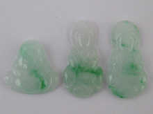 Three Chinese jade pendant