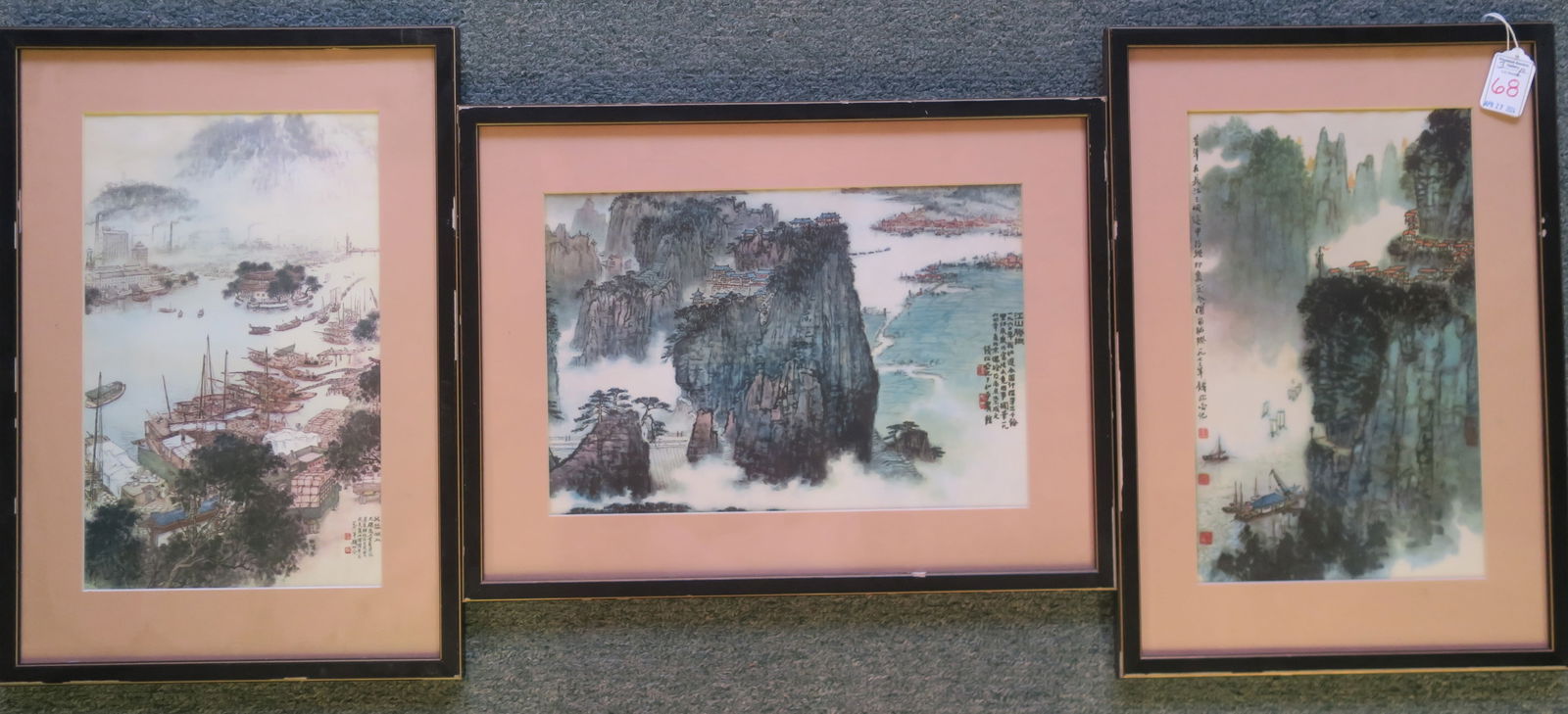 THREE CHINESE LANDSCAPE
